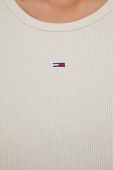 Футболка Tommy Jeans жіноча колір бежевий