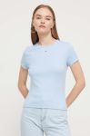 Футболка Tommy Jeans жіноча колір блакитний (3377020)