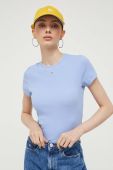 Футболка Tommy Jeans жіноча колір блакитний (3281980)