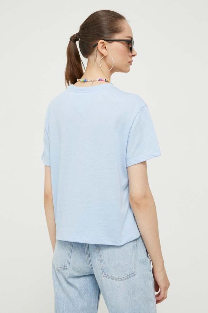 Футболка Tommy Jeans жіноча колір блакитний (3435185) фото 3