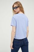 Футболка Tommy Jeans жіноча колір блакитний (3281995)