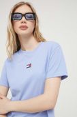 Футболка Tommy Jeans жіноча колір блакитний (3281995)