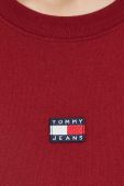 Футболка Tommy Jeans жіночий колір бордовий