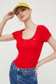 Футболка Tommy Jeans жіноча колір червоний (3284316)