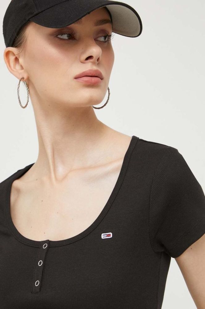 Футболка Tommy Jeans жіноча колір чорний (3284311) фото 4