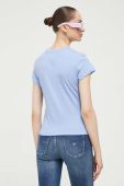 Футболка Tommy Jeans жіноча колір блакитний (3333202)
