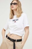 Бавовняна футболка Tommy Jeans колір білий (3325680)