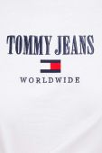 Бавовняна футболка Tommy Jeans колір білий (3325680)