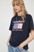 Бавовняна футболка Tommy Jeans колір синій (3366942)