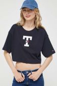 Бавовняна футболка Tommy Jeans колір синій (3375441)