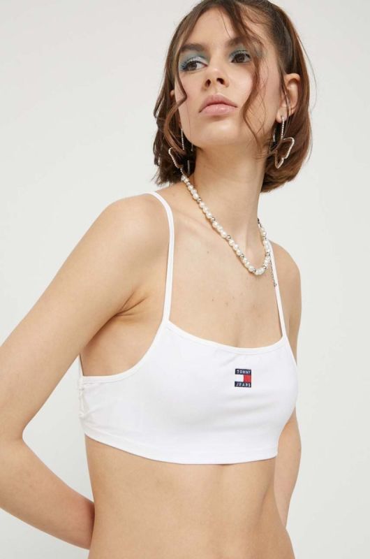 Топ Tommy Jeans жіночий колір білий (3260145)