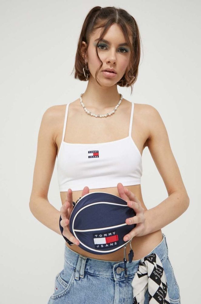 Топ Tommy Jeans жіночий колір білий (3260145) фото 5
