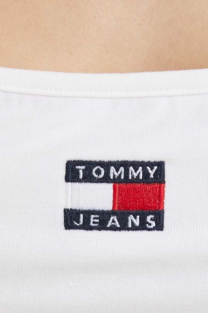 Топ Tommy Jeans жіночий колір білий (3260145) фото 7