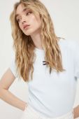 Футболка Tommy Jeans жіноча колір блакитний (3274608)