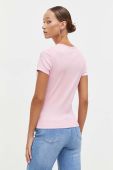 Футболка Tommy Jeans жіночий колір рожевий (3566462)