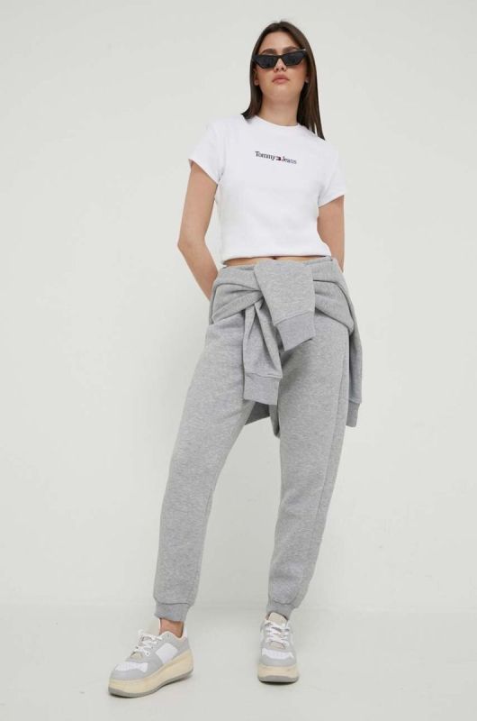 Футболка Tommy Jeans жіноча колір білий (3284346) фото 2