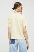 Бавовняна футболка Tommy Jeans колір жовтий (3330785)