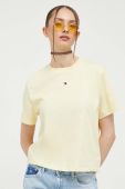 Бавовняна футболка Tommy Jeans колір жовтий (3330785)