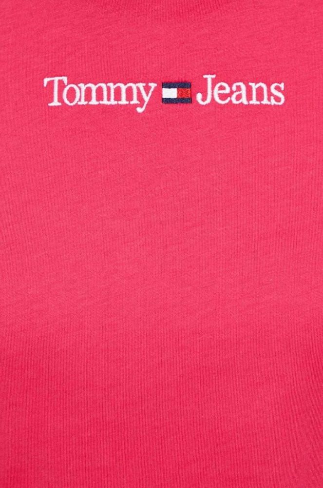 Бавовняна футболка Tommy Jeans колір червоний (3370483) фото 5