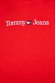 Бавовняна футболка Tommy Jeans колір червоний (3330780)