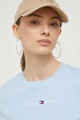 Бавовняна футболка Tommy Jeans колір блакитний (3370473)