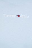Бавовняна футболка Tommy Jeans колір блакитний (3370473)