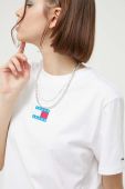 Бавовняна футболка Tommy Jeans колір білий (3260159)