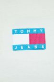 Бавовняна футболка Tommy Jeans колір зелений