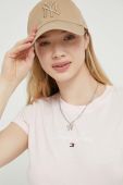 Футболка Tommy Jeans жіноча колір рожевий (3284366)