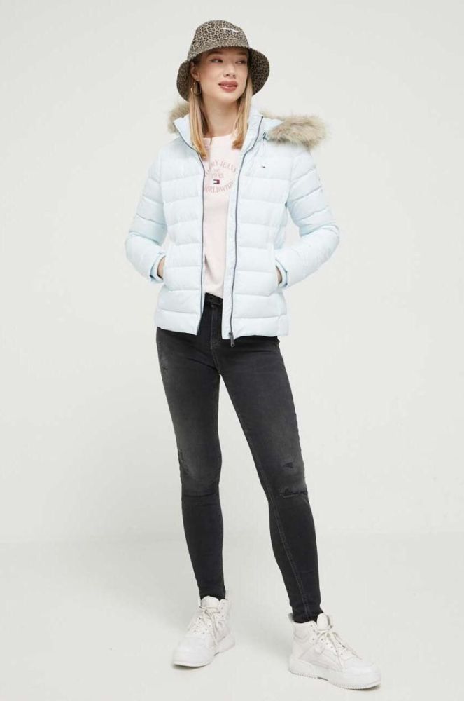 Бавовняна футболка Tommy Jeans колір рожевий (3276786) фото 2