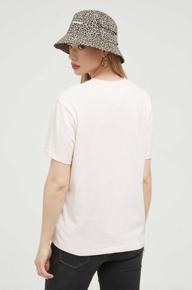 Бавовняна футболка Tommy Jeans колір рожевий (3276786) фото 3