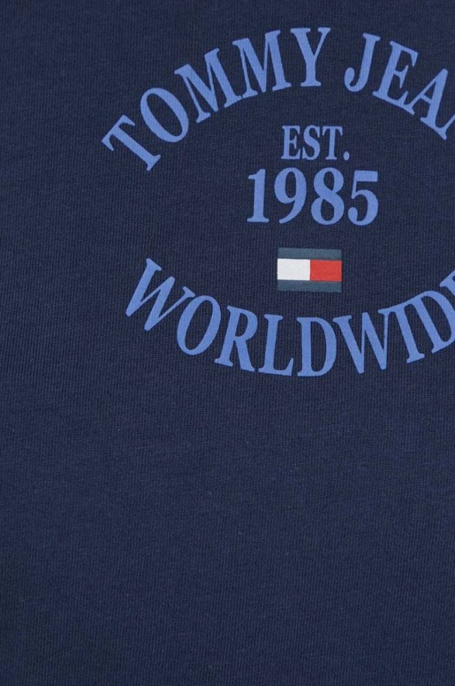 Бавовняна футболка Tommy Jeans колір синій (3276846) фото 5