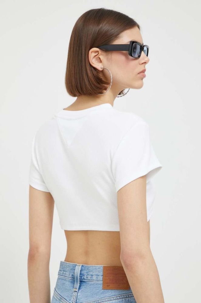 Футболка Tommy Jeans жіноча колір білий (3260164) фото 3