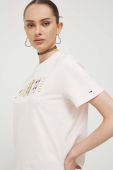 Бавовняна футболка Tommy Jeans колір рожевий (3325698)