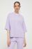 Бавовняна футболка HUGO колір фіолетовий (3370403)