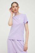 Бавовняна футболка HUGO колір фіолетовий (3370422)