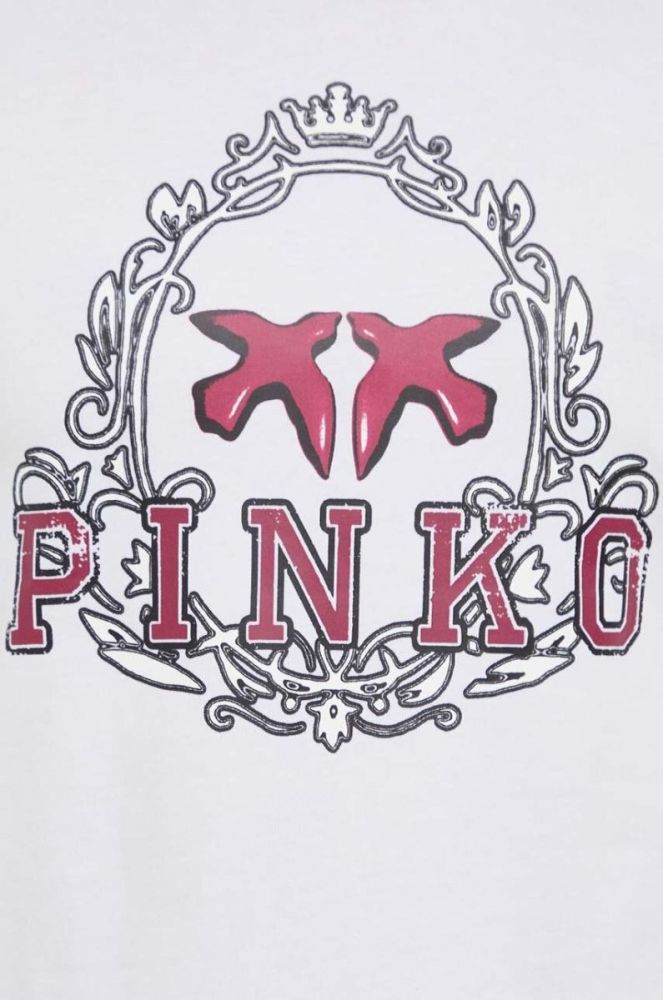 Бавовняна футболка Pinko колір білий (3447695) фото 5