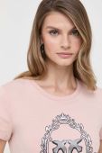 Бавовняна футболка Pinko колір рожевий (3447690)