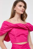 Топ Pinko жіночий колір рожевий оголоне плече