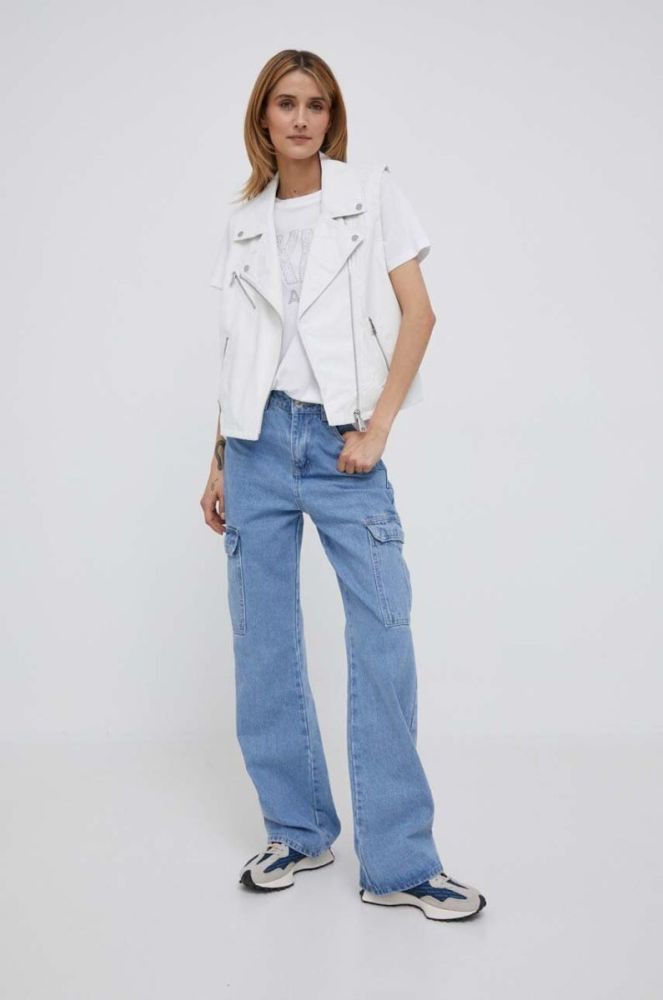 Футболка Dkny жіноча колір білий (3310545) фото 2