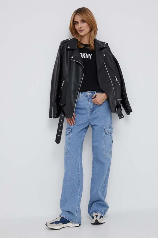 Футболка Dkny жіноча колір чорний (3297178) фото 2