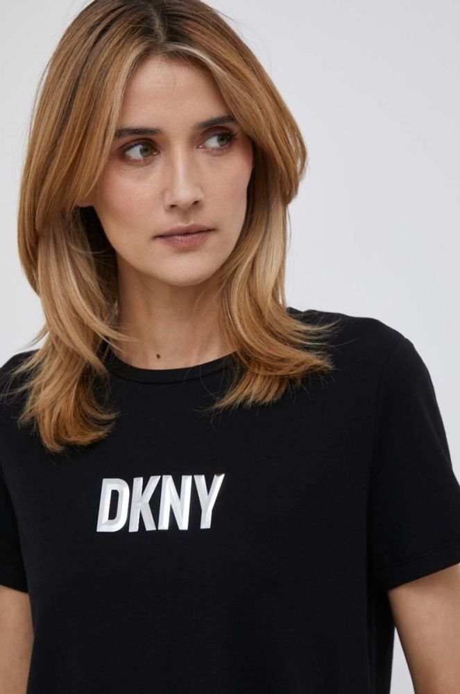Футболка Dkny жіноча колір чорний (3297178) фото 4