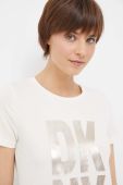 Футболка Dkny жіноча колір бежевий (3354609)