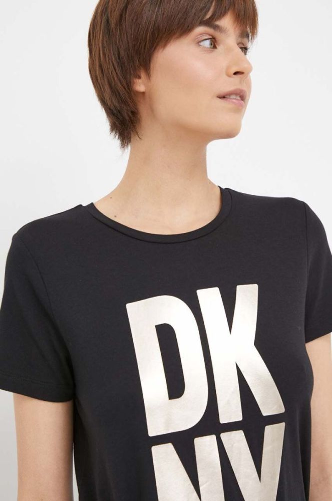Футболка Dkny жіноча колір чорний (3354604) фото 4