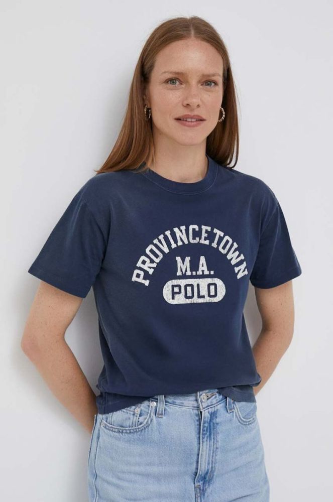 Бавовняна футболка Polo Ralph Lauren колір синій (3389456) фото 4