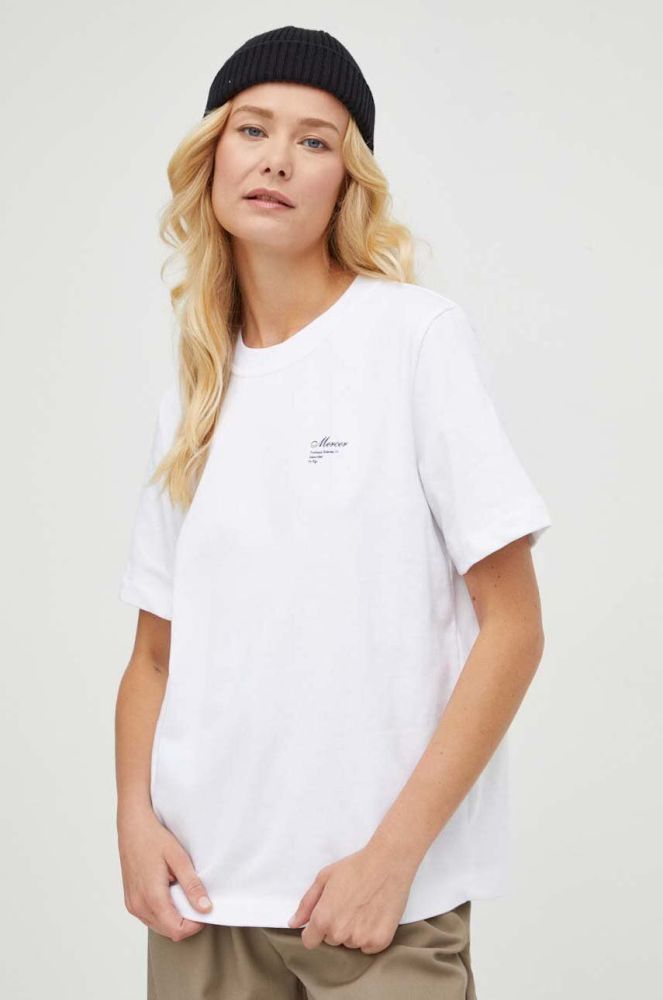 Бавовняна футболка Mercer Amsterdam колір білий