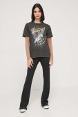 Бавовняна футболка Volcom жіночий колір сірий