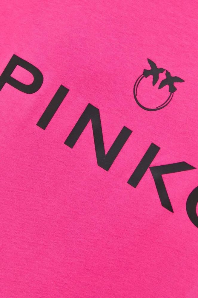 Бавовняна футболка Pinko колір рожевий (3447705) фото 5