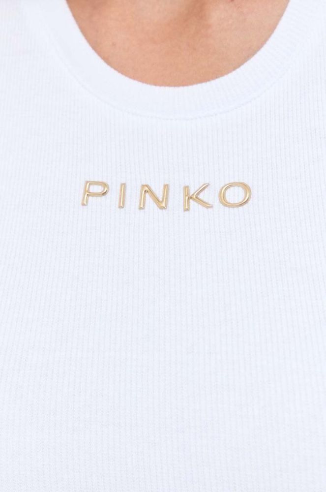 Топ Pinko жіночий колір білий фото 5