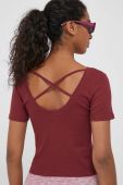 Футболка Pepe Jeans жіноча колір бордовий (3404907)